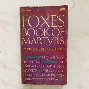 🎁 Vintage VTG Foxe's Book of Martyrs Paperback